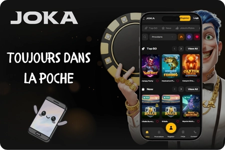 Site Joka Casino sur smartphone